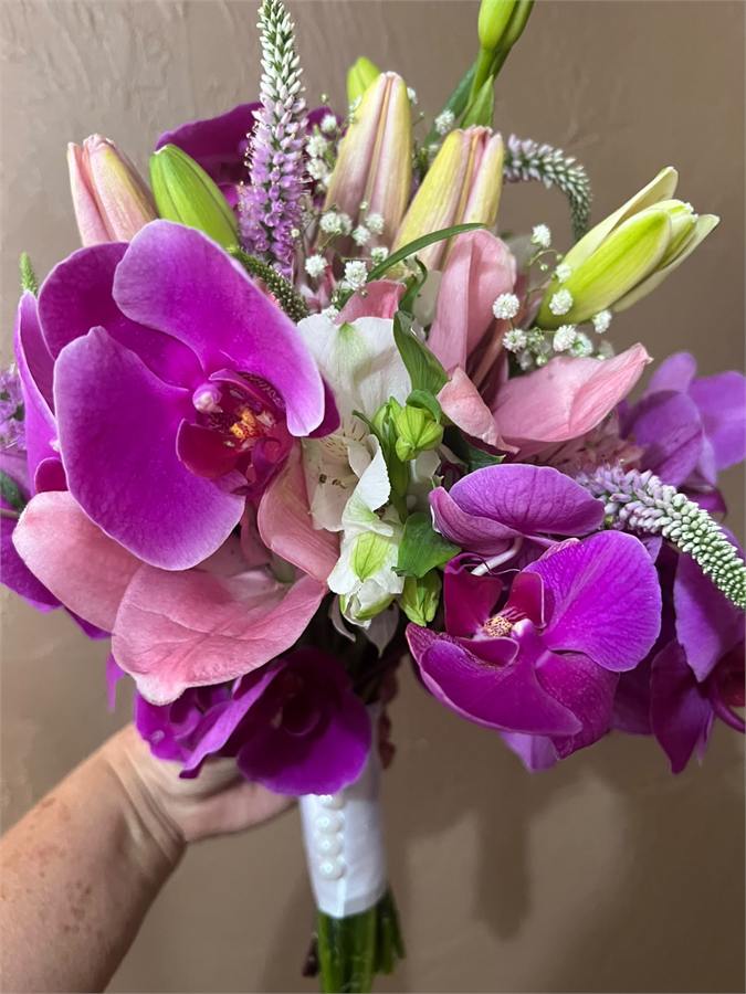 Buquê com orquídeas 34